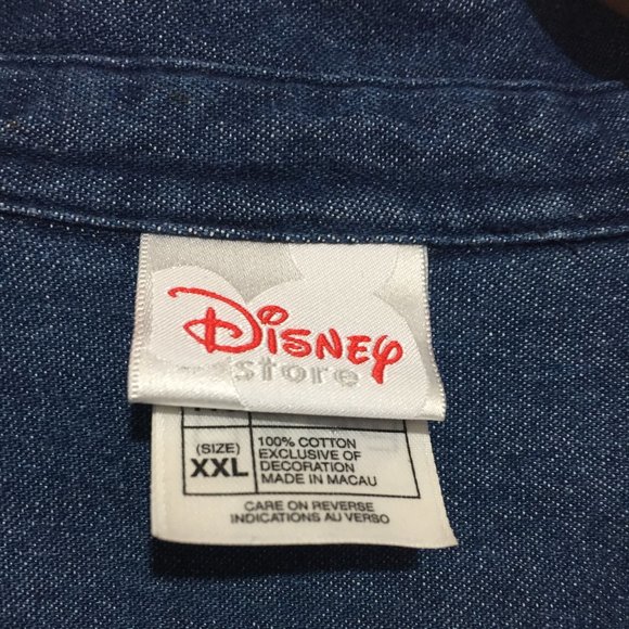 VINTAGE DISNEY STORE DENIM SHIRTS SIZE 2XL - Picture 9 of 9